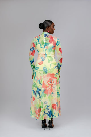 Grace Floral Mesh Dress